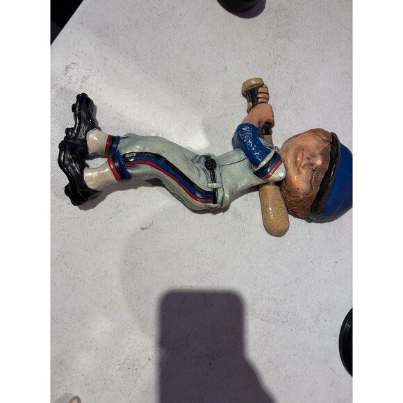 Vintage 1979 Handcrafted Ceramic Baseball Player Wall Plaque - Picture 4 of 11